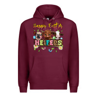 Burgundy happy easter heifers Premium Hoodie - Artiststas