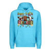 Ocean Blue happy easter heifers Premium Hoodie - Artiststas