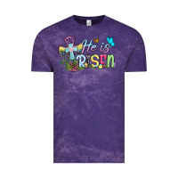 Cloud Purple Easter Day He is risen Vintage Tee - OliviaCreatesArt