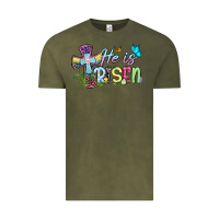 Easter Day He Is Risen Vintage Tee | Teevron
