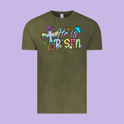 Easter Day He Is Risen Vintage Tee Designed By Oliviacreatesart