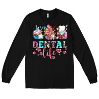 Black dental life with cupcakes Long Sleeve Tee - AdoDesignShop