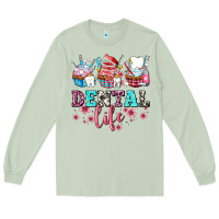 Matcha dental life with cupcakes Long Sleeve Tee - AdoDesignShop