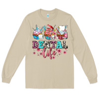 Mushroom dental life with cupcakes Long Sleeve Tee - AdoDesignShop
