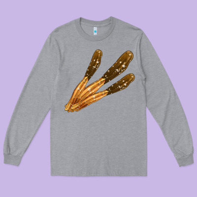 Mexican Churro's Long Sleeve Tee Designed By Adodesignshop