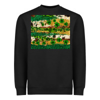 Black St. Patrick's Day leopard cowhide shamrock tumbler Heavyweight Sweatshirt - Neo Western
