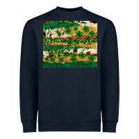 Navy St. Patrick's Day leopard cowhide shamrock tumbler Heavyweight Sweatshirt - Neo Western