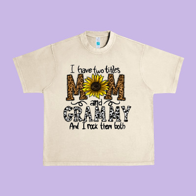 I Have Two Titles Mom And Grmmh And I Rock Them Both Urban Heavy Tee Designed By Cowhidedigitalart