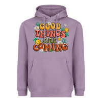 Lavender good things are coming Heavyweight Hoodie - MaliasSmallBusiness