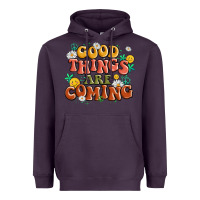 Plum good things are coming Heavyweight Hoodie - MaliasSmallBusiness