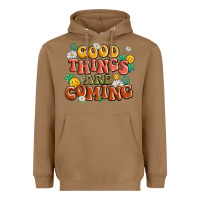 Toasted Coconut good things are coming Heavyweight Hoodie - MaliasSmallBusiness