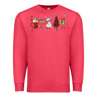 Cardinal Cartoon Christmas Characters Premium Sweatshirt - MaliasSmallBusiness