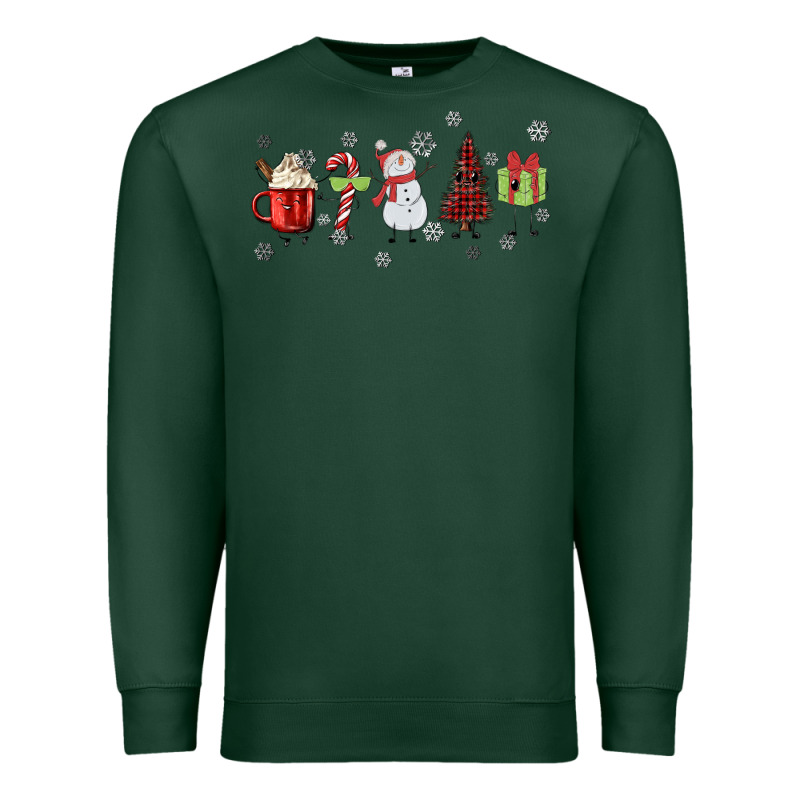 Cartoon Christmas Characters Premium Sweatshirt by MaliasSmallBusiness | Teevron