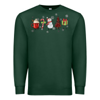Sports Green Cartoon Christmas Characters Premium Sweatshirt - MaliasSmallBusiness