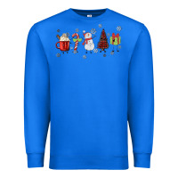 True Royal Cartoon Christmas Characters Premium Sweatshirt - MaliasSmallBusiness