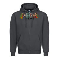 Smoke western christmas papa claus sunflowers and cactus Zipper Hoodie - Jasminsmagicworld