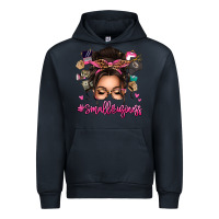 Navy Small business messy bun Urban Hoodie - texasbilliewilder