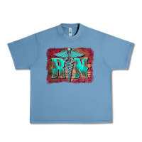 Pebble Blue registered medical symbol nurse background Urban Heavy Tee - BarkalooDesign