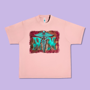 Registered Medical Symbol Nurse Background Urban Heavy Tee Designed By Barkaloodesign