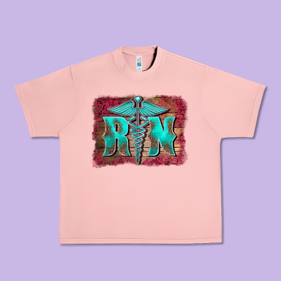 Registered Medical Symbol Nurse Background Urban Heavy Tee Designed By Barkaloodesign