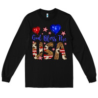 Black god bless the usa Long Sleeve Tee - Artiststas