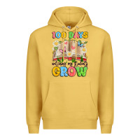 Antique Gold 100 days watching my students grow Premium Hoodie - Artiststas