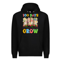 Black 100 days watching my students grow Premium Hoodie - Artiststas