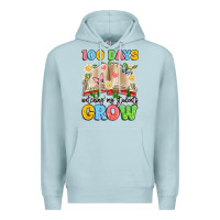 Blue Mist 100 days watching my students grow Premium Hoodie - Artiststas