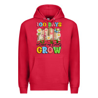 Cardinal 100 days watching my students grow Premium Hoodie - Artiststas