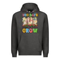 Charcoal Heather 100 days watching my students grow Premium Hoodie - Artiststas