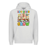 Dove Grey 100 days watching my students grow Premium Hoodie - Artiststas