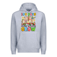 Heather Grey 100 days watching my students grow Premium Hoodie - Artiststas