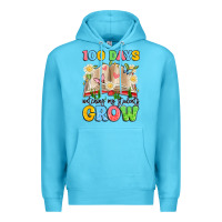 Ocean Blue 100 days watching my students grow Premium Hoodie - Artiststas