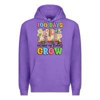 Purple 100 days watching my students grow Premium Hoodie - Artiststas