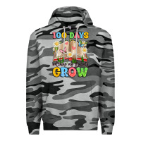 Slate Camo 100 days watching my students grow Premium Hoodie - Artiststas