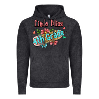 Vintage Black little miss fourth grade Vintage Hoodie - RanaPortraitStore
