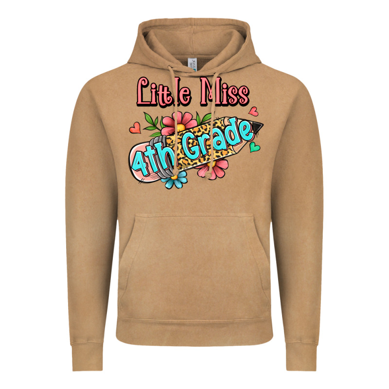 Little Miss Fourth Grade Vintage Hoodie by RanaPortraitStore | Teevron