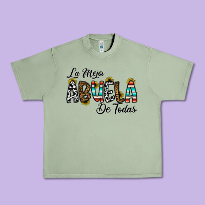 La Mejor Abuela De Todas Urban Heavy Tee Designed By Cowhidedigitalart