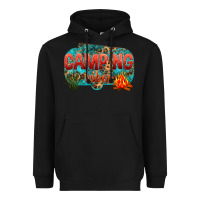 Black camping vibes Heavyweight Hoodie - NancyCooperArtShop
