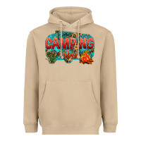 Mushroom camping vibes Heavyweight Hoodie - NancyCooperArtShop