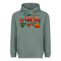 Sage camping vibes Heavyweight Hoodie - NancyCooperArtShop