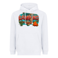 White camping vibes Heavyweight Hoodie - NancyCooperArtShop
