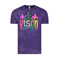 Cloud Purple Easter Day He is risen indeed Vintage Tee - OliviaCreatesArt