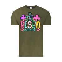Vintage Olive Easter Day He is risen indeed Vintage Tee - OliviaCreatesArt