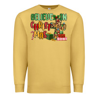 Antique Gold believe in christmas Premium Sweatshirt - MaliasSmallBusiness