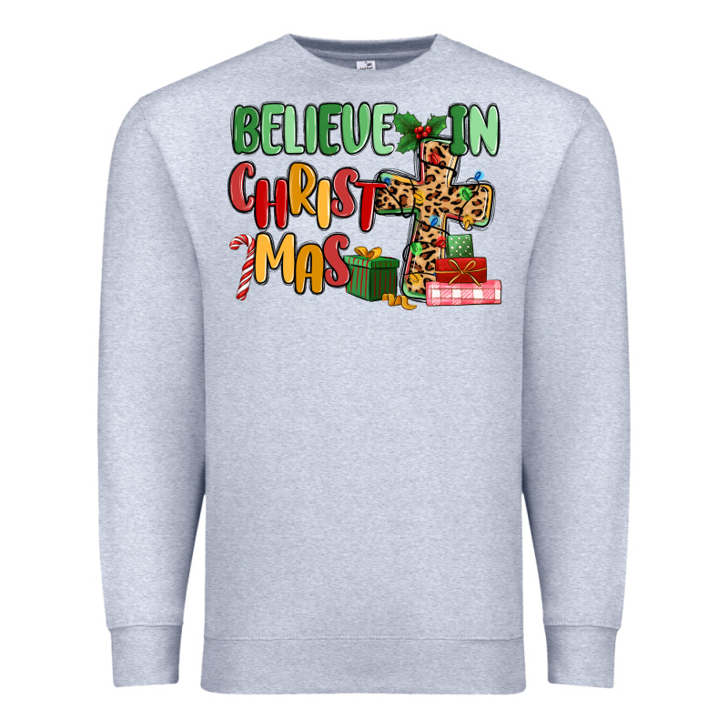 Believe In Christmas Premium Sweatshirt by MaliasSmallBusiness | Teevron