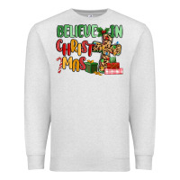 Oatmeal Heather believe in christmas Premium Sweatshirt - MaliasSmallBusiness