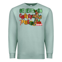 Seafoam believe in christmas Premium Sweatshirt - MaliasSmallBusiness