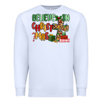 White believe in christmas Premium Sweatshirt - MaliasSmallBusiness