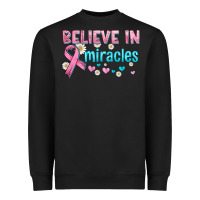 Black believe in miracles with ribbon Heavyweight Sweatshirt - HRA Design Shop
